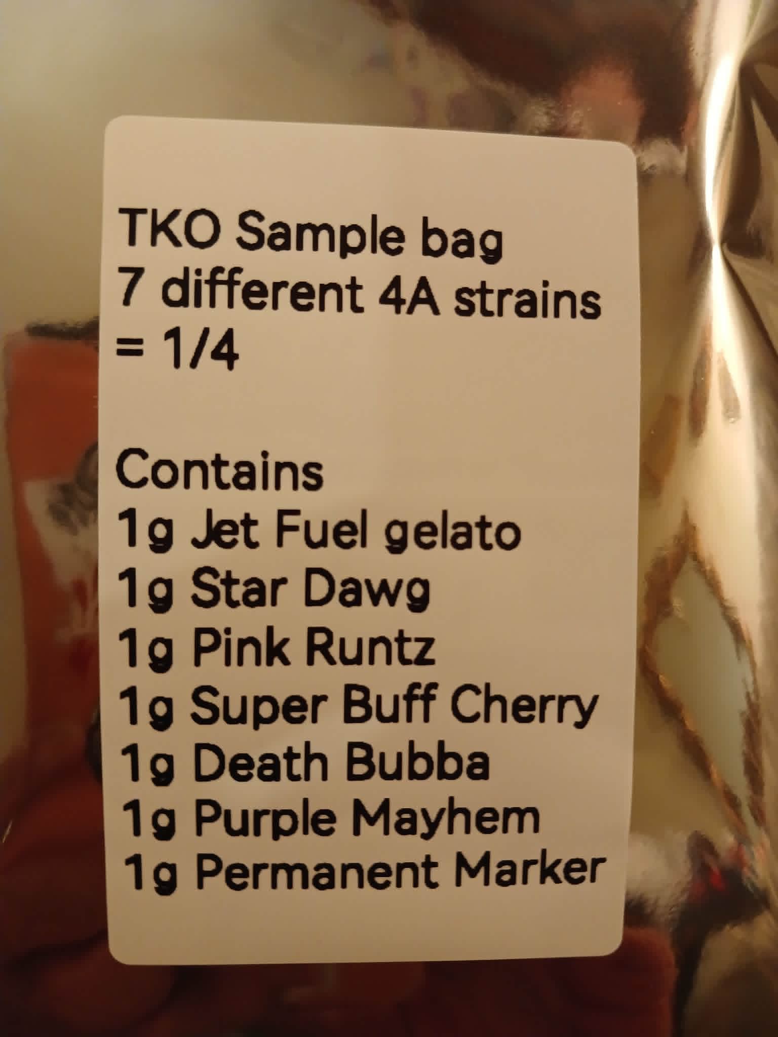 TKO Sample Bag/4A